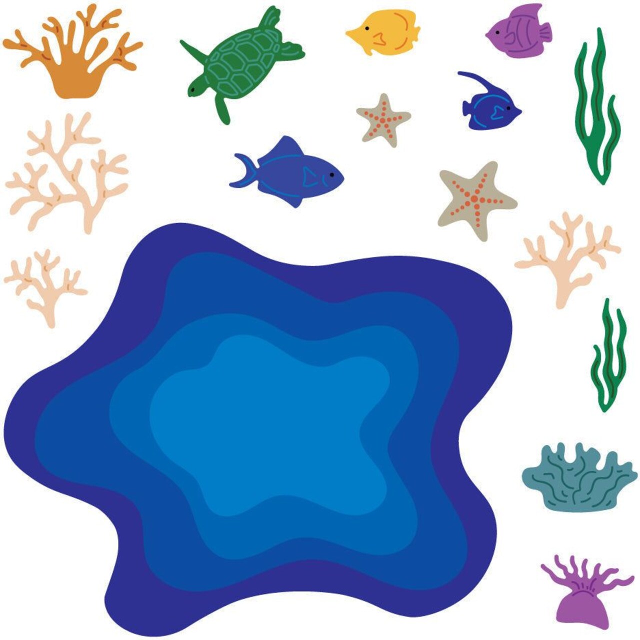 Ocean Deep Scene Builder - Honey Cuts - Stand-Alone Dies - Retiring